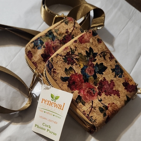Floral Cork Phone Purse - Picture 8 of 14